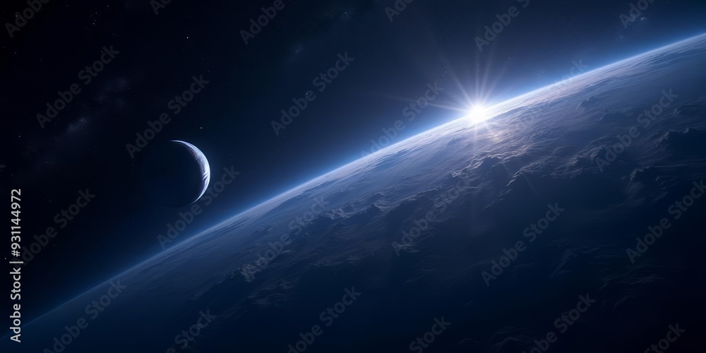 Fototapeta premium Earth From Space - Unreal Engine 5 8K Wallpaper