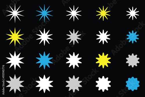 Shine sparkle icon. Vector blink star for logo, sparkle clipart