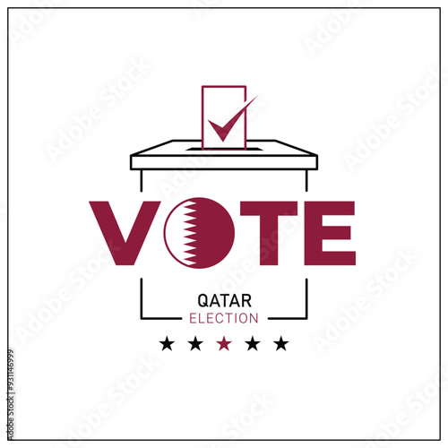 Qatar voting, Qatar citizen participation in voting, going to vote, voting, hand leaving vote, positive vote, negative vote, hand leaving paper in ballot box, elections, election of ruler.