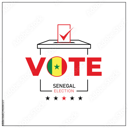 Senegal voting, Senegal citizen participation in voting, going to vote, voting, hand leaving vote, positive vote, negative vote, hand leaving paper in ballot box, elections, election of ruler.