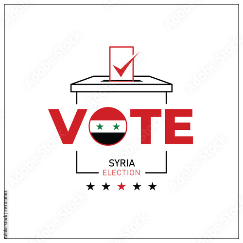 Syria voting, Syria citizen participation in voting, going to vote, voting, hand leaving vote, positive vote, negative vote, hand leaving paper in ballot box, elections, election of ruler.