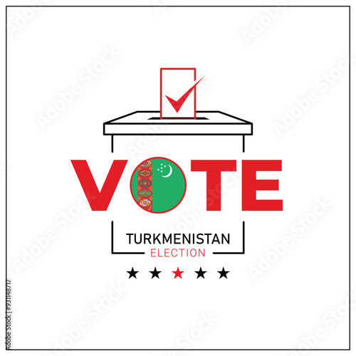 Turkmenistan voting, Turkmenistan, participation in voting, going to vote, voting, hand leaving vote, positive vote, negative vote, hand leaving paper in ballot box, elections, election of ruler.