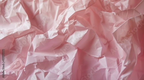 Pink Crumpled Paper Texture