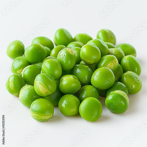 Fresh Green Peas Peas Fresh Green Pile Captivating photo