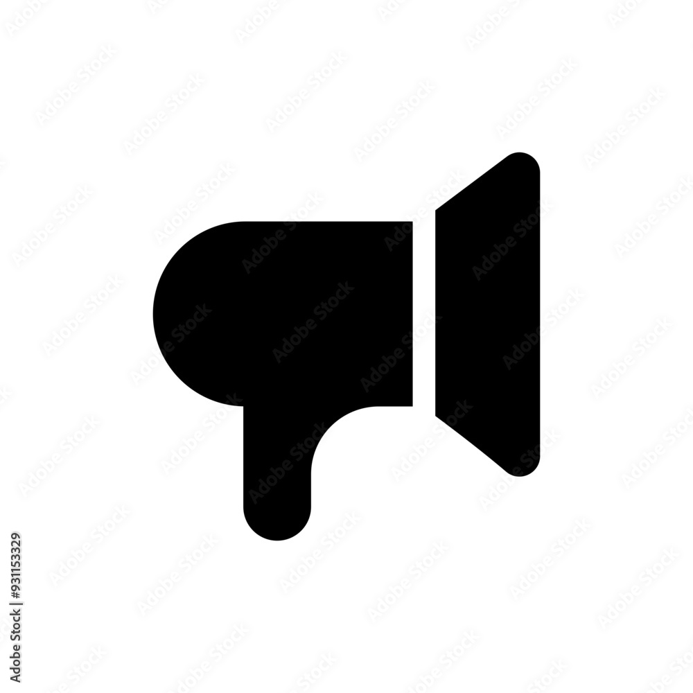 Speaker notification flat icon Speaker notification flat icon