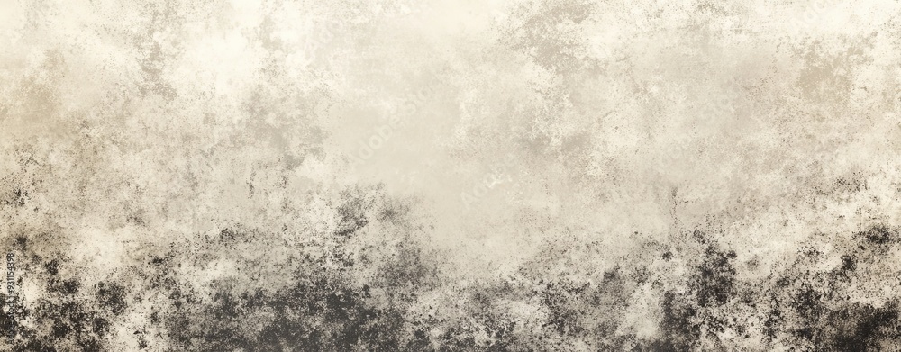 Fototapeta premium Grunge background with high-contrast black and white texture and light beige highlights, designed with a distressed effect and seamless gradient for a polished appearance