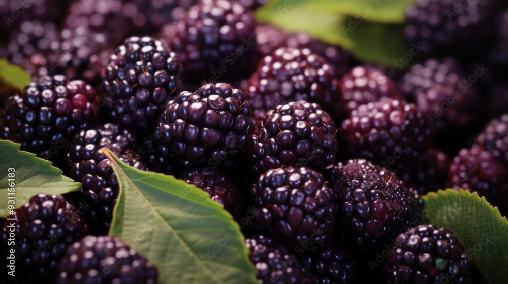 Lots of fresh mulberries. ai generated art image Lots of fresh mulberries. ai generated art image