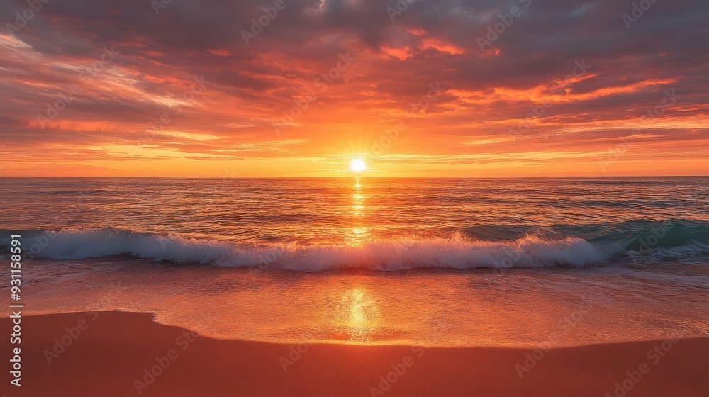 Obraz premium Golden Light on Water