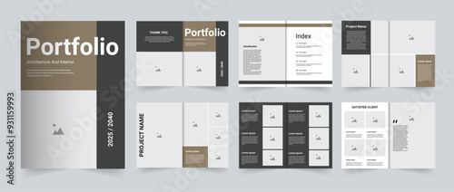 Design portfolio template architecture portfolio or project portfolio template