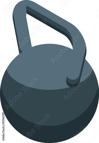Heavy metal kettlebell weight for working out and building strength