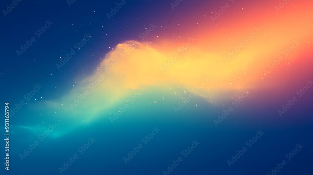 A vibrant abstract background with colorful gradients and stars. A vibrant abstract background with colorful gradients and stars.