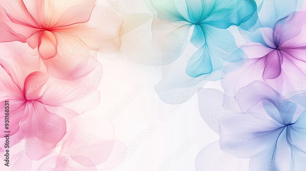 Obraz premium Vibrant Floral Collage with Enchanted Harmony