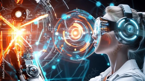 Concept of futuristic technology