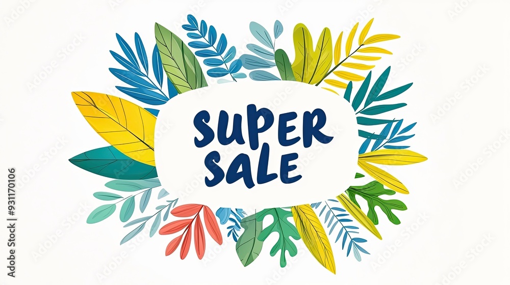 Vibrant Super Sale Illustration Vibrant Super Sale Illustration