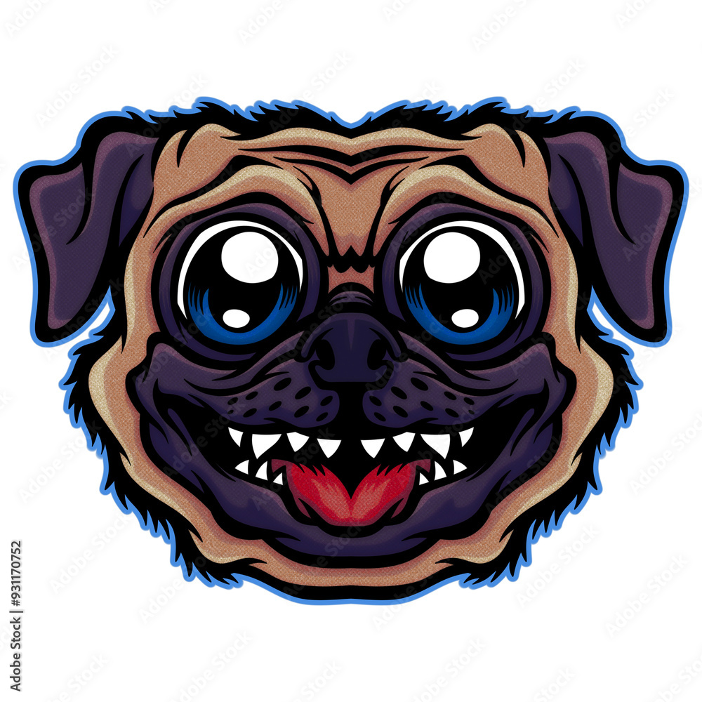 Fototapeta premium Pug dog face