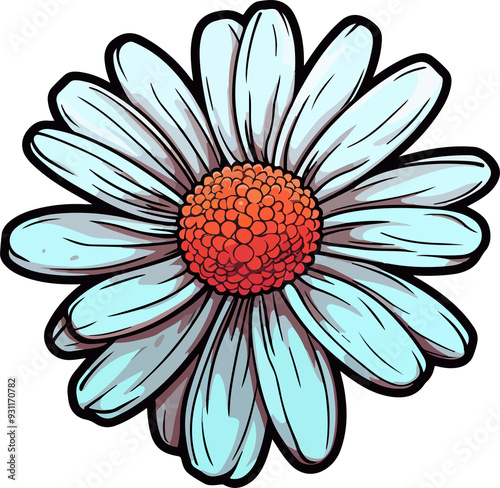 Nice flower clipart desing illustration