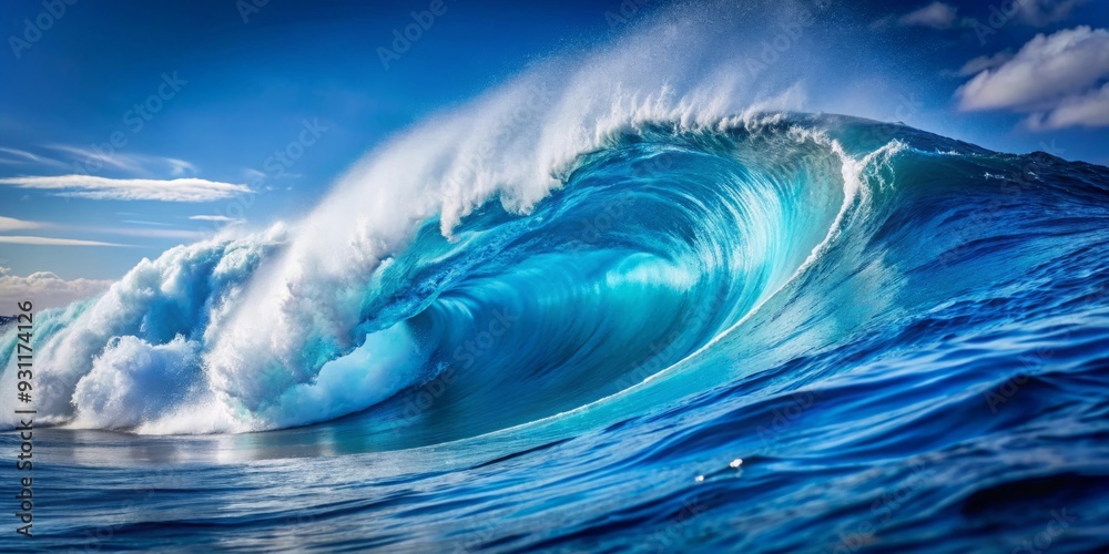 Close-up view of deep blue ocean waves, showcasing vastness and beauty, Ocean, waves, deep blue, vastness, beauty, water Close-up view of deep blue ocean waves, showcasing vastness and beauty, Ocean, waves, deep blue, vastness, beauty, water