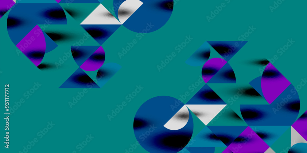 Triangles, round triangles and circles techno art. Vector Illustration For Wallpaper, Banner, Background, Card, Book Illustration, landing page Triangles, round triangles and circles techno art. Vector Illustration For Wallpaper, Banner, Background, Card, Book Illustration, landing page