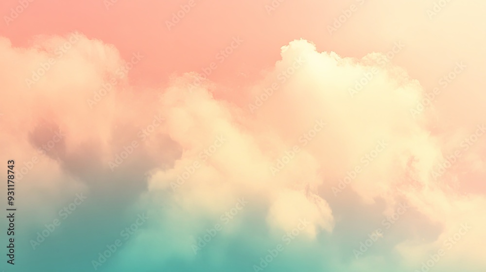 Gradient diffuse background illustration with peach and teal hues, featuring subtle color differences, high-resolution 8k graphic art.