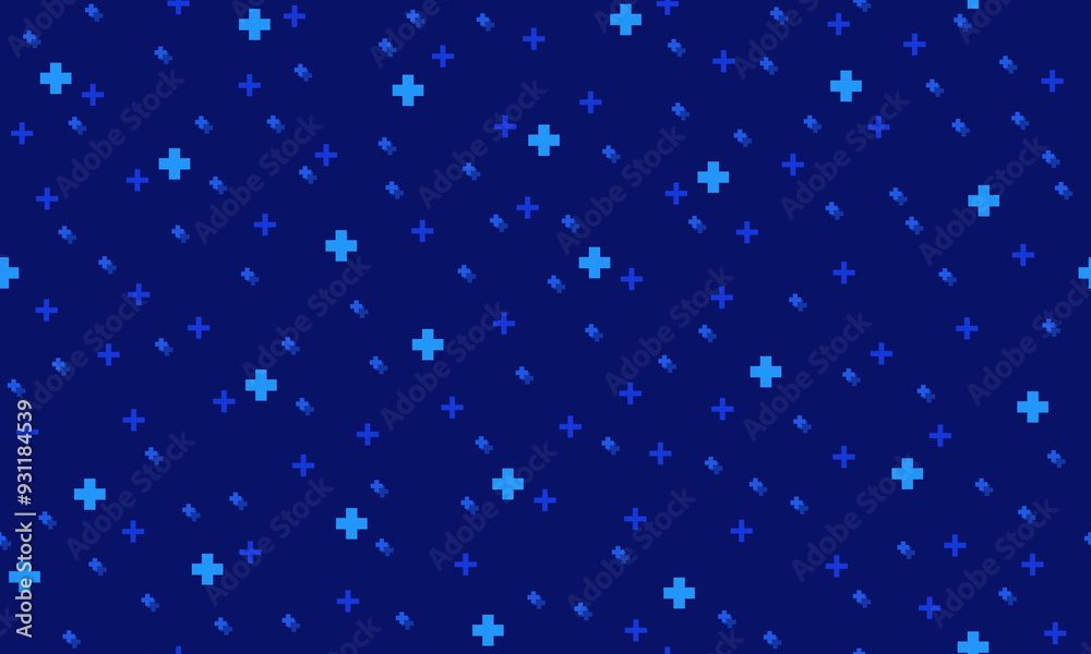 Medical cross seamless pattern. Plus background. Geometric mathematical vector pattern. Medical cross seamless pattern. Plus background. Geometric mathematical vector pattern.