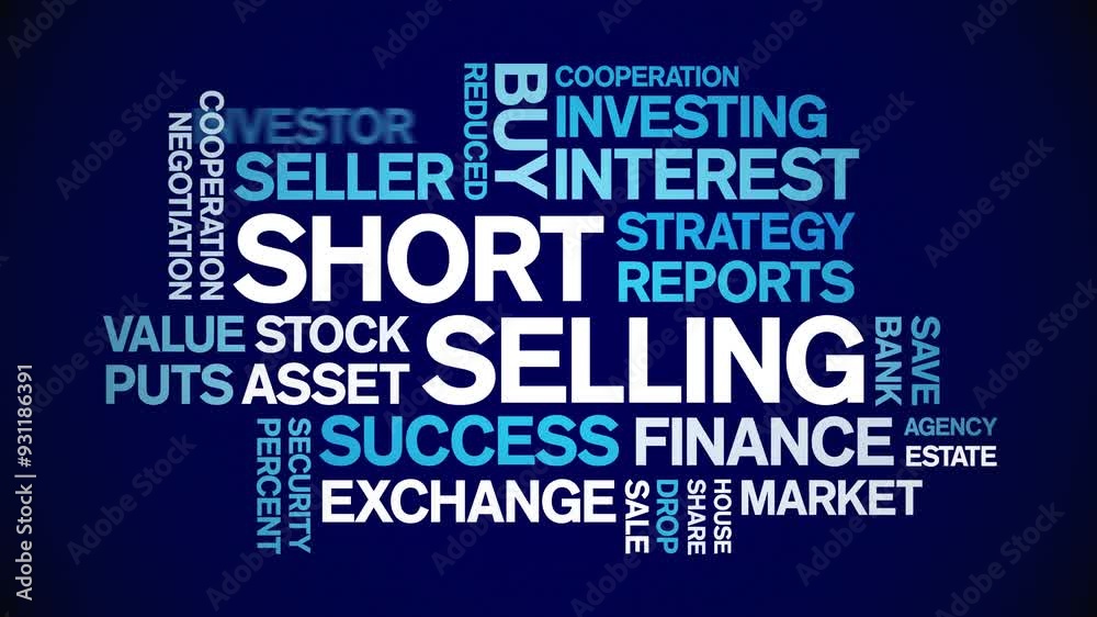 Short Selling animated word cloud;text design animation tag kinetic typography seamless loop. Short Selling animated word cloud;text design animation tag kinetic typography seamless loop.