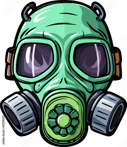 Gas mask clipart desing illustration