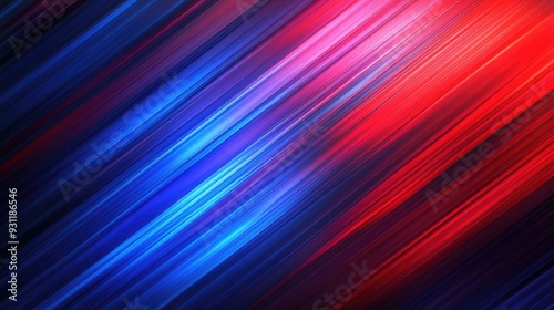 Abstract background with diagonal red and blue stripes.