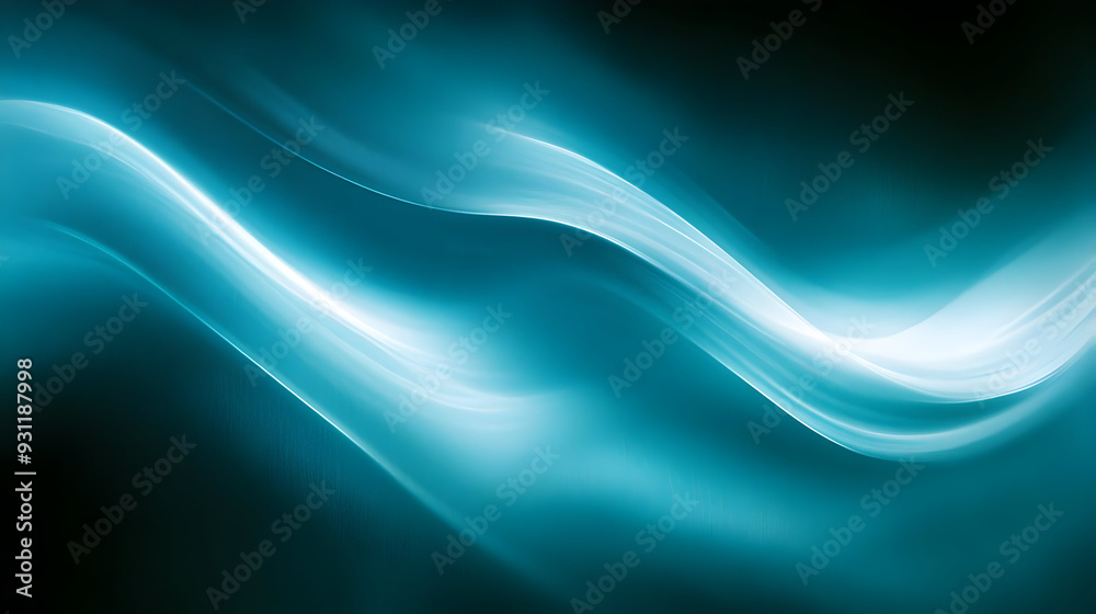 Abstract blue wave pattern with smooth light effects. Abstract blue wave pattern with smooth light effects.