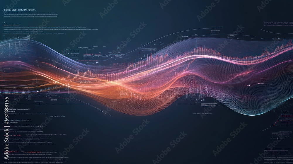 custom made wallpaper toronto digitalAbstract Digital Wave Pattern with Data and Code