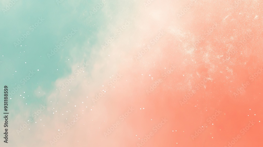 Fototapeta premium Gradient diffuse background illustration with sage and coral hues, featuring subtle color differences, high-resolution 8k graphic art.