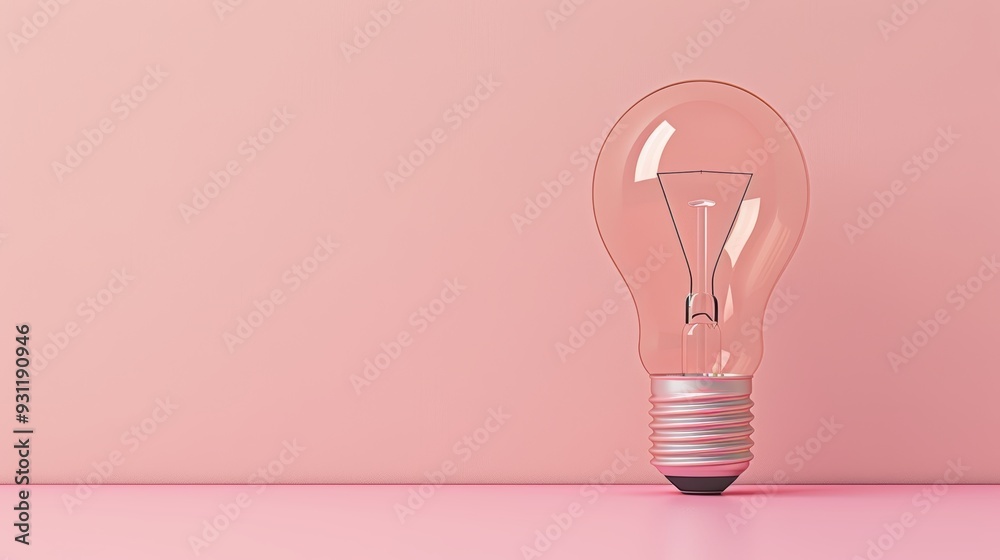 A conceptual image of a brown lightbulb, representing creativity and innovation, with a clean and minimalist aesthetic. The image's simplicity and ample copy space make it versatile for a variety of A conceptual image of a brown lightbulb, representing creativity and innovation, with a clean and minimalist aesthetic. The image's simplicity and ample copy space make it versatile for a variety of
