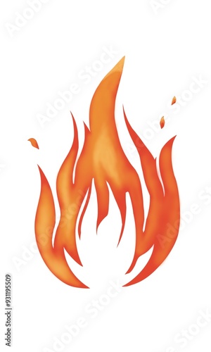 Fire icons set. Fire symbol set. Vector illustration.