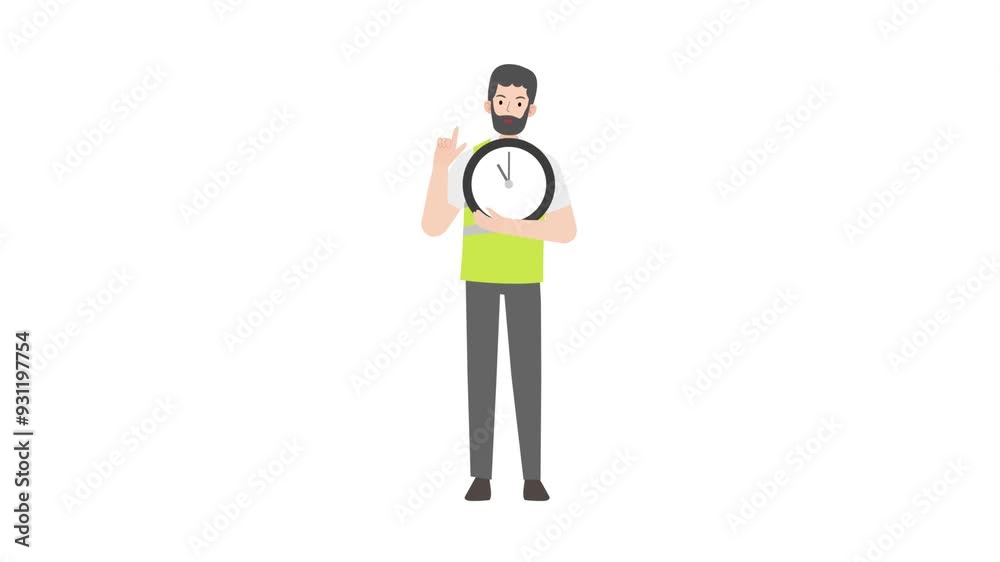 Man holding a watch Man holding a watch