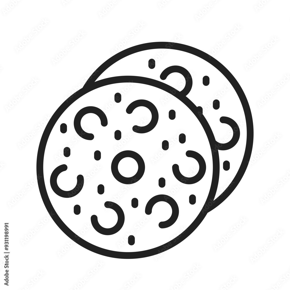 Cookies icon vector image.Suitable for use on web apps, mobile apps and print media. Cookies icon vector image.Suitable for use on web apps, mobile apps and print media.