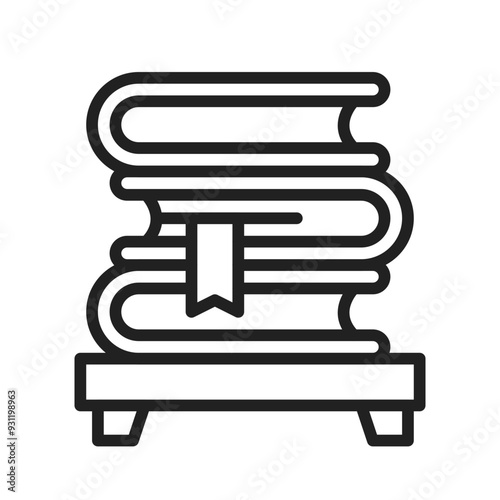 Book icon vector image.Suitable for use on web apps, mobile apps and print media. 