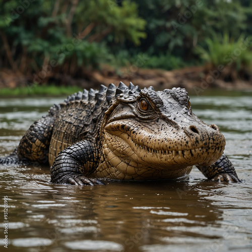 crocodile in the water