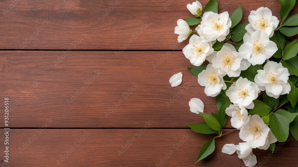 A beautiful top view of a white flower against a soft pastel background.