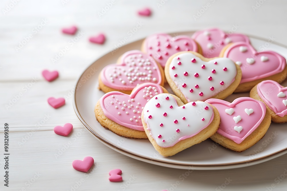 Cookies hearts on old wood background Cookies hearts on old wood background