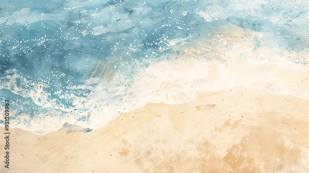 Abstract aerial view of coastline with clear blue sea and sandy beach - nature and vacation theme. Abstract aerial view of coastline with clear blue sea and sandy beach - nature and vacation theme.