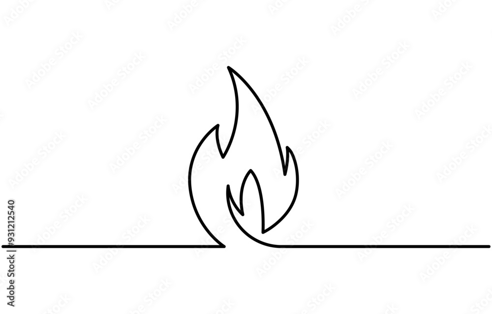 Continuous editable drawing of fire icon. Flame symbol in one line style, Continuous single line sketch drawing of bonfire campfire camping activity. One line warm body in campsite light, cooking food Continuous editable drawing of fire icon. Flame symbol in one line style, Continuous single line sketch drawing of bonfire campfire camping activity. One line warm body in campsite light, cooking food