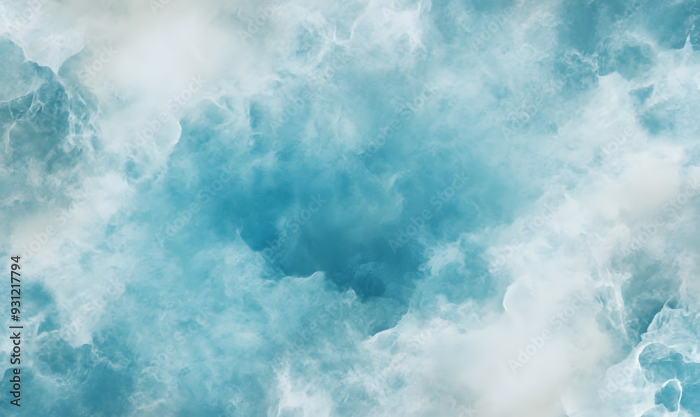 Fototapeta premium blue oil painting texture, Generative AI