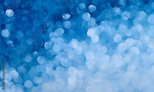 blue oil painting texture, Generative AI photo