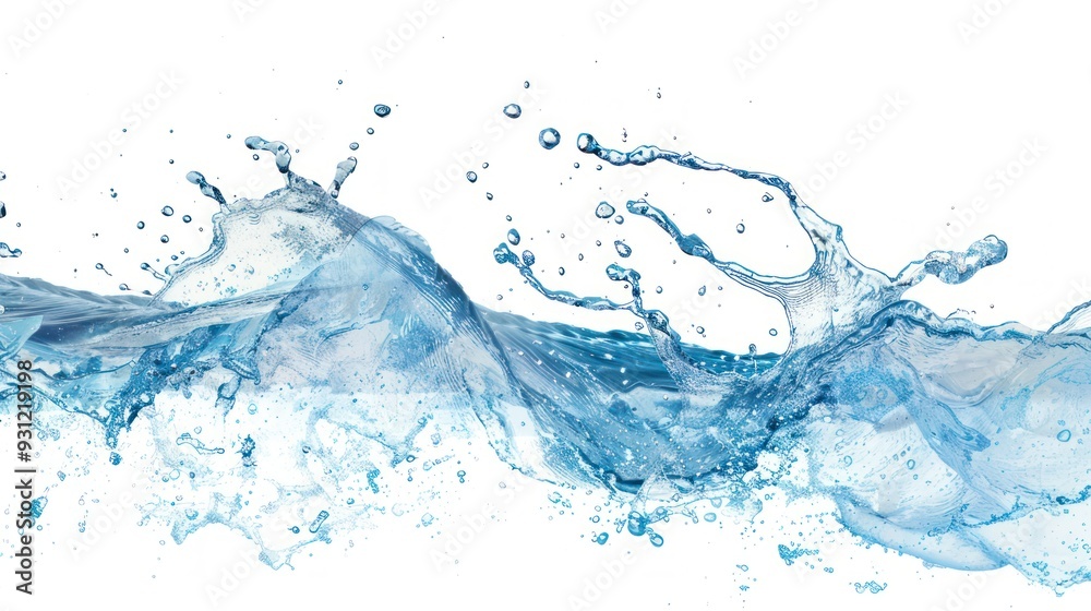 Obraz premium Water Splash Abstract Art