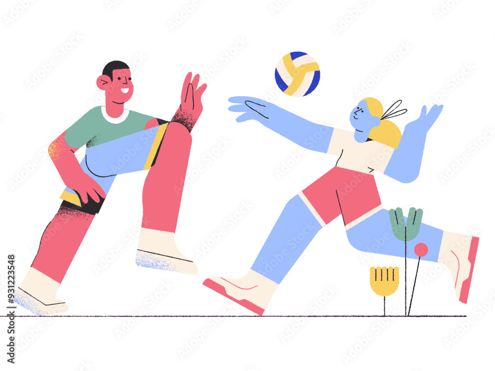Fototapeta premium Play volleyball