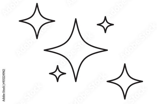 clean surface icon set, easy cleaning, thin line symbol on white background
