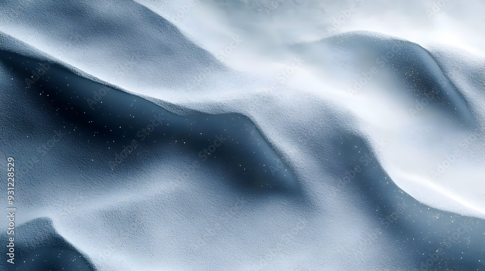 Abstract textures resembling soft waves in a cool color palette. Abstract textures resembling soft waves in a cool color palette.