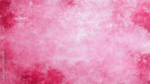 Abstract Valentines Day background with distressed pink and burgundy ink splatters rough grainy texture evokes raw emotion and grunge aesthetic space for text 