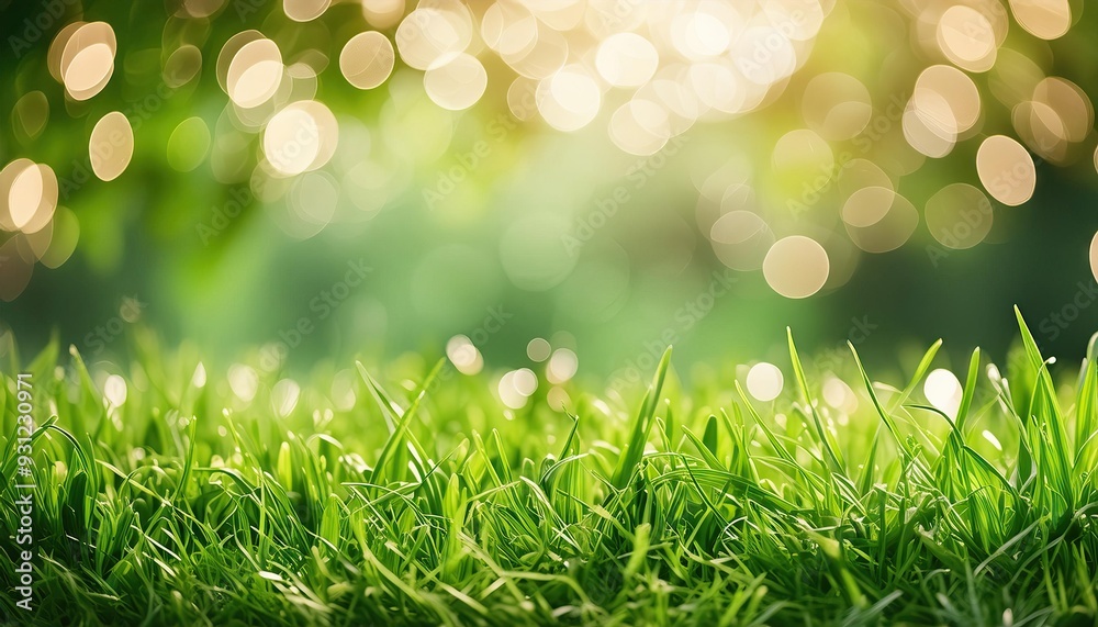 Fototapeta premium fresh grass outdoor nature banner