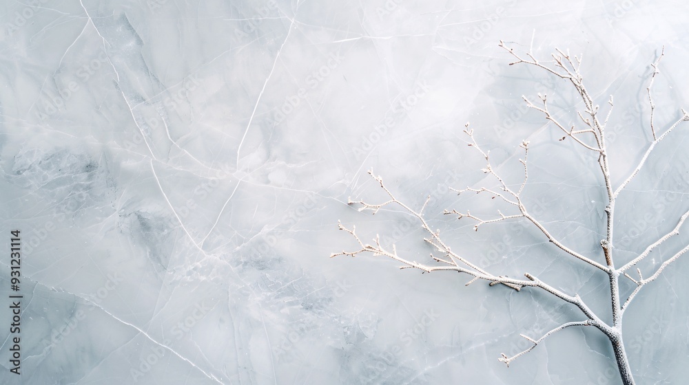 Fototapeta premium Polished marble surface with intricate gray and white patterns, providing a stylish background with ample copy space