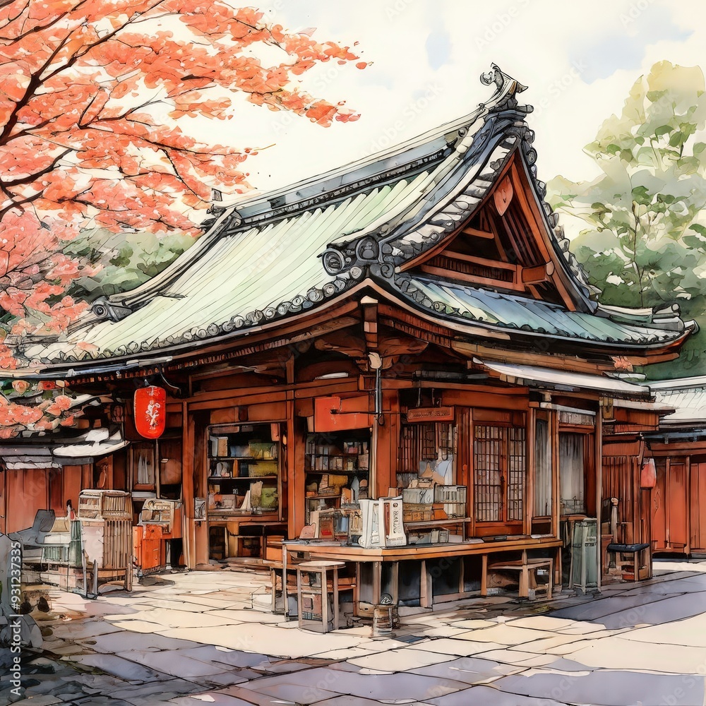 Fototapeta premium the AI Image Generator, Chinese architecture in Palace,